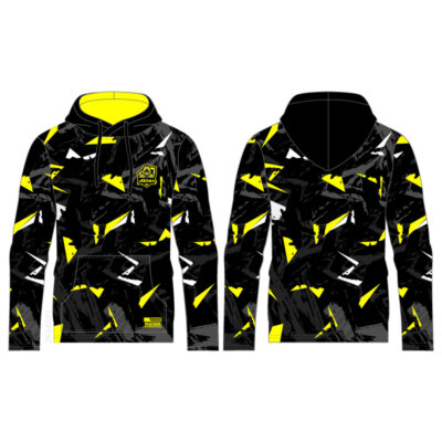 Black Yellow Custom Esports Team Hoodie