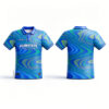 Custom Printed Polo Shirt Pink Geometric Sublimation Top