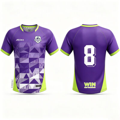 Purple Geometric Women's Soccer Jersey | Custom Sublimated Uniform