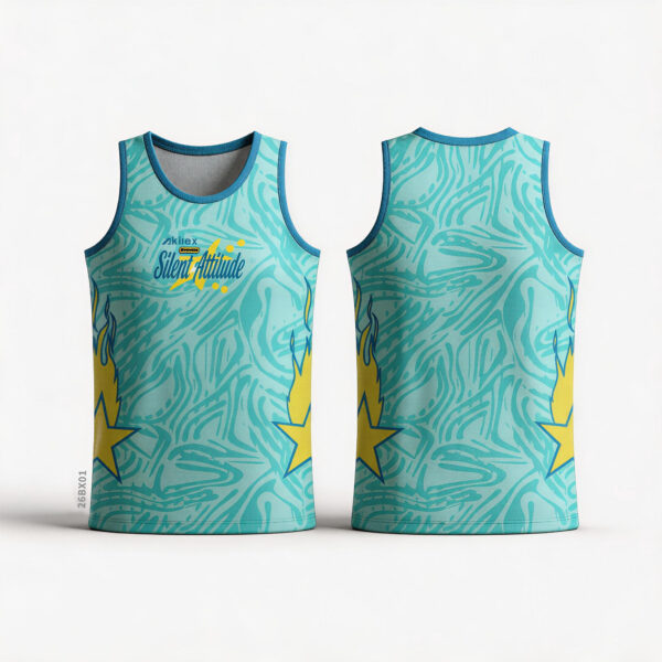 Blue Custom Sublimated Tank Top | Sleeveless Athletic Jersey