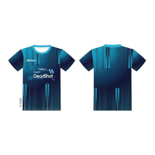 Blue Tech Gradient Custom Gaming Esports Jersey
