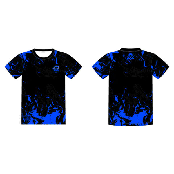 Blue Tech Gradient Custom Gaming Esports Jersey