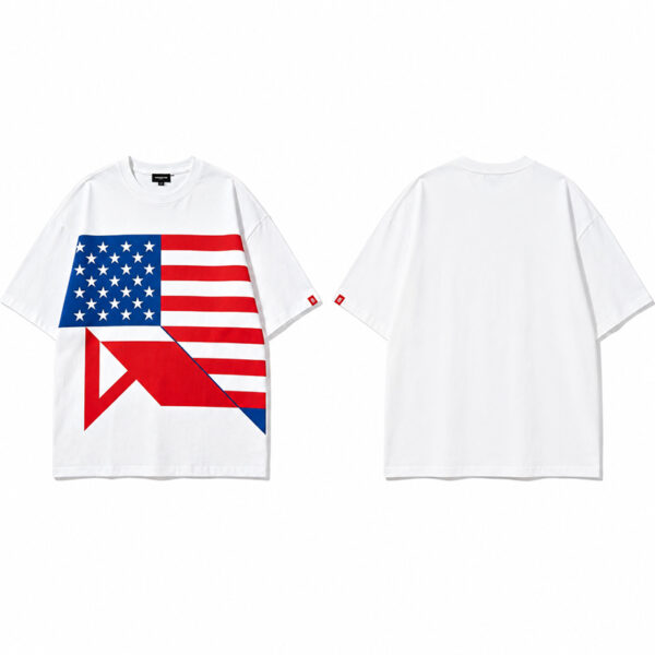All Over Print Flag Graphic T-Shirt