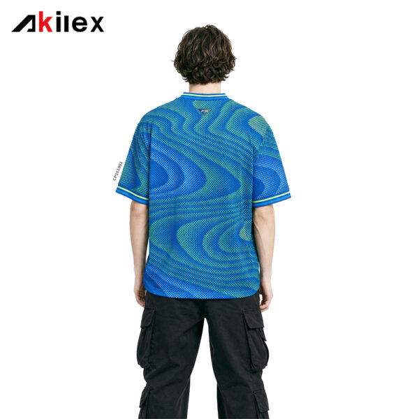 FLOWSTATE Blue Gradient All-Over Print Streetwear T-Shirt