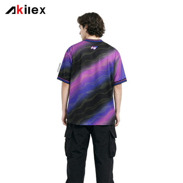 NO SIGNAL Purple Gradient Oversized Sublimated Streetwear T-Shirt
