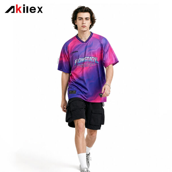 FLOWSTATE Pink Purple Sublimated Oversized Fashion T-Shirt