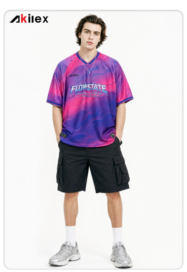 FLOWSTATE Pink Purple Sublimated Oversized Fashion T-Shirt
