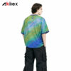 FLOWSTATE Green Blue Gradient Sublimated Oversized Streetwear T-Shirt