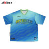 OUTSIDERS Sky Blue All-Over Print Oversized Streetwear T-Shirt