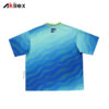 OUTSIDERS Sky Blue All-Over Print Oversized Streetwear T-Shirt