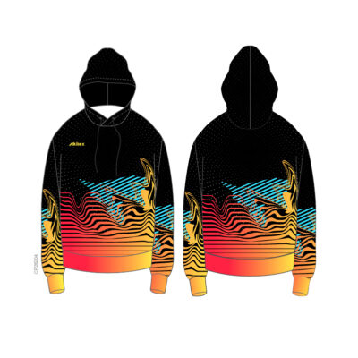 Black Gold Gradient Custom Esports Hoodie
