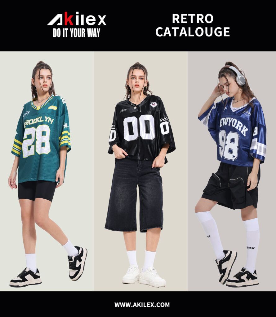 Akilex retro sportswear catalogue cover