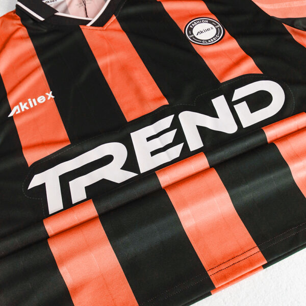 Custom Striped Soccer Jersey Sublimation Retro Tee