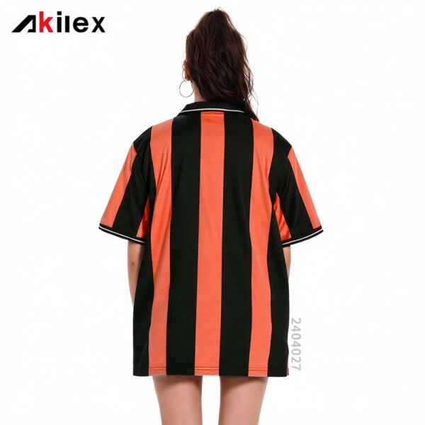 Custom Striped Soccer Jersey Sublimation Retro Tee