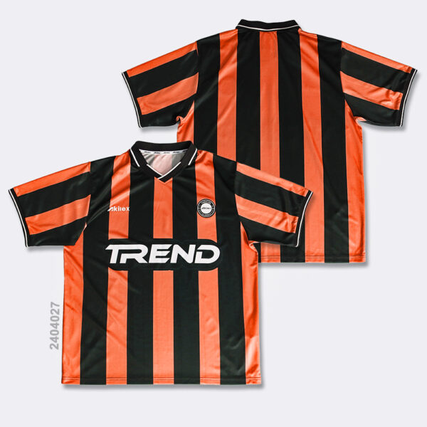 Custom Striped Soccer Jersey Sublimation Retro Tee