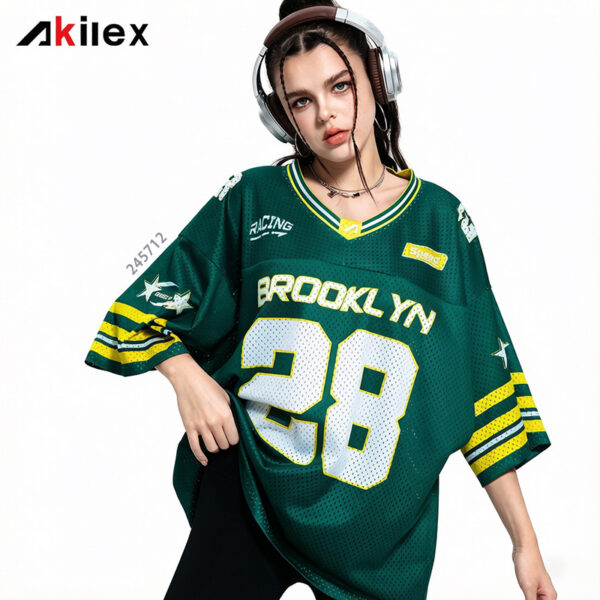 Custom Sublimation Vintage Jersey Light Polyester Tee