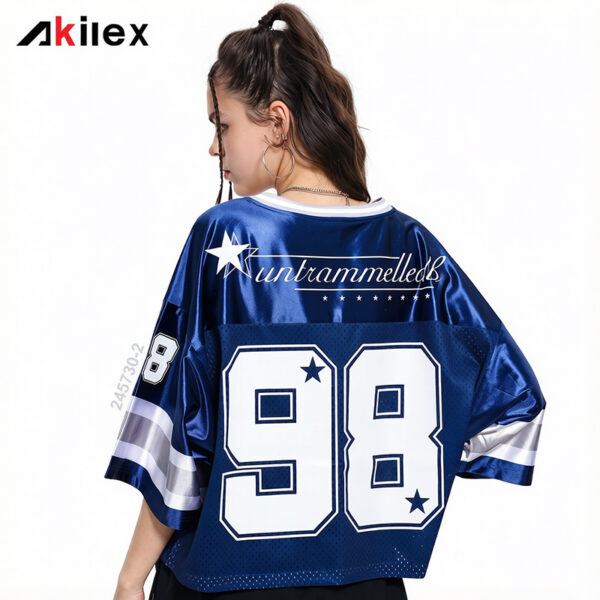 Custom Football Jerseys Sublimation Streetwear Tees