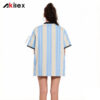 Dye Sublimation Shirts Custom - Blue Womens Streetwear Jersey