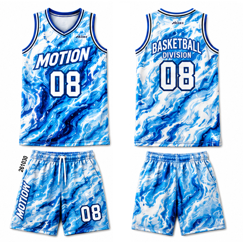 Custom Sublimated Basketball Uniform - Black Team Jersey Set - photo 6