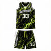 Custom Sublimated Basketball Uniform - Black Team Jersey Set - product view 7