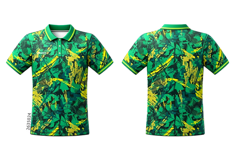 Custom All Over Print Polo Shirt Dark Green Tropical Leaf - photo 2