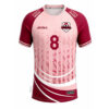 Burgundy Pink Custom Women s Soccer Jersey - Sublimated Team Uniform
