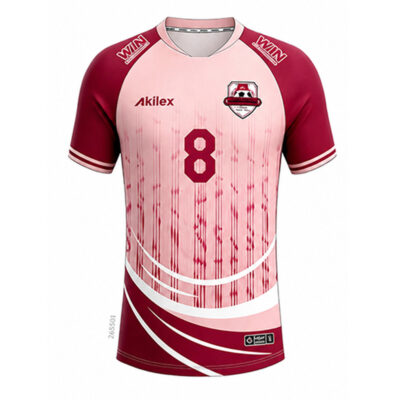265501 Burgundy Pink Custom Women's Soccer Jersey | Sublimated Team Uniform