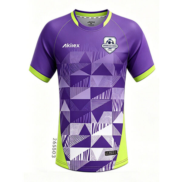 Purple Geometric Women s Soccer Jersey - Custom Sublimated Uniform