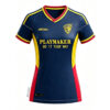 Navy Blue Custom Women s Soccer Jersey - Sublimated Football Uniform