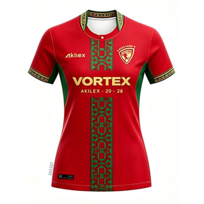 265507 Red Custom Women's Soccer Jersey | Personalized Football Team Kit