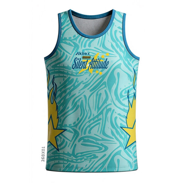 Mint Green Custom Sublimated Tank Top - Sleeveless Sports Jersey