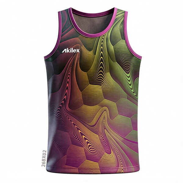 Purple Gold Custom Sublimated Tank Top - All Over Print Vest