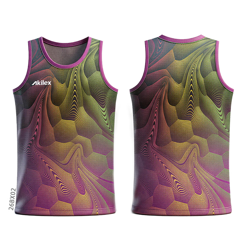 Purple Black Custom Sublimated Tank Top - Sleeveless Streetwear Jersey - photo 6