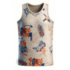 Cream Graffiti Custom Tank Top - Sublimated Sleeveless Jersey