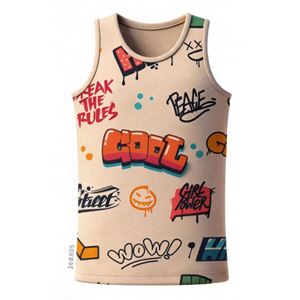 Street Graffiti Custom Sublimated Tank Top - Fashion Sports Vest