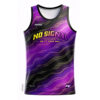 Purple Black Custom Sublimated Tank Top - Sleeveless Streetwear Jersey