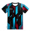 Blue Black Geometric Custom Sublimated Esports Jersey