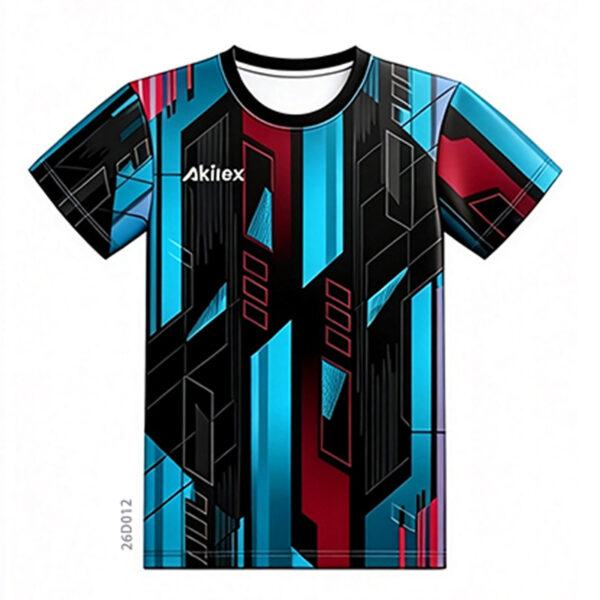 Blue Black Geometric Custom Sublimated Esports Jersey
