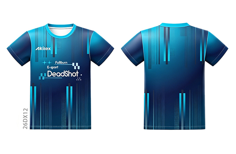 Blue Black Geometric Custom Sublimated Esports Jersey - photo 4