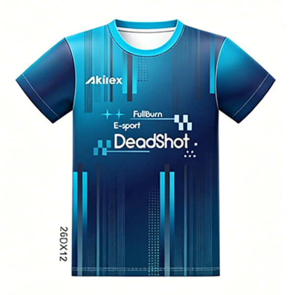 Blue Tech Gradient Custom Gaming Esports Jersey