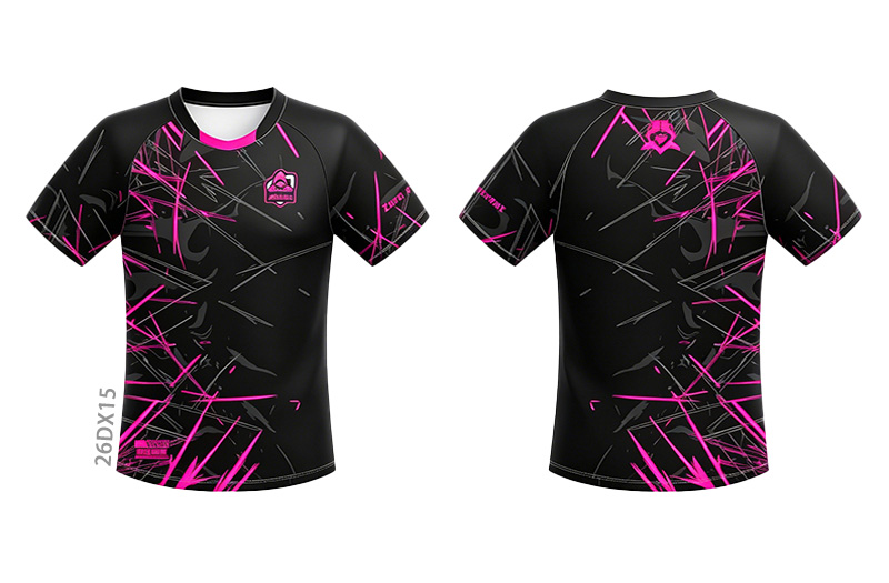 Blue Black Geometric Custom Sublimated Esports Jersey - photo 2