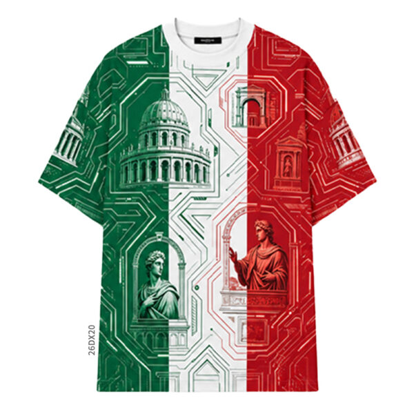 All Over Print Flag Graphic T - Shirt