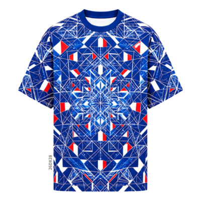 Custom Sublimation T - Shirts Abstract All Over Print Tees