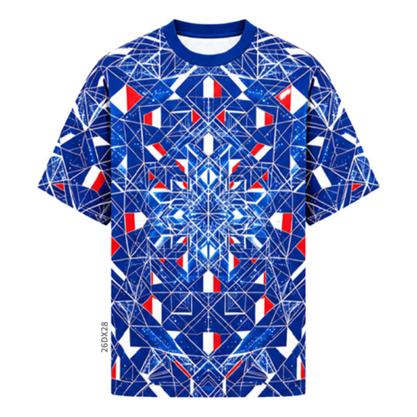 Custom Sublimation T - Shirts Abstract All Over Print Tees