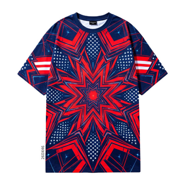 All Over Print Flag Graphic T - Shirt - product view 6