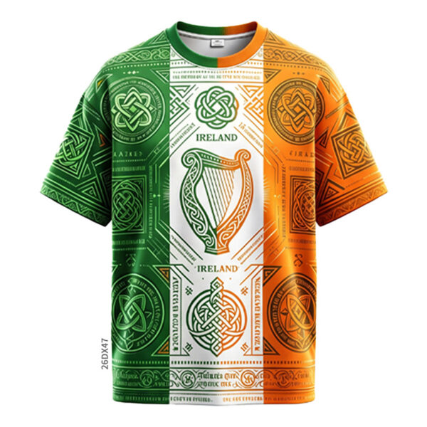 All Over Print Graphic T - Shirt - Sublimation Casual Tee - product view 4
