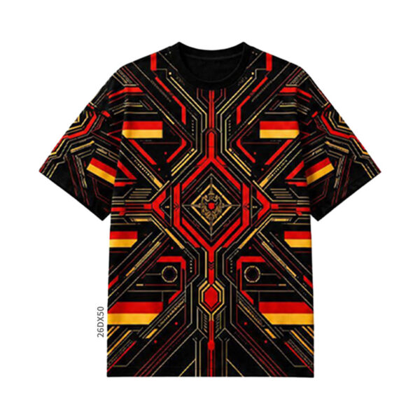 All Over Print Flag Graphic T - Shirt - product view 3