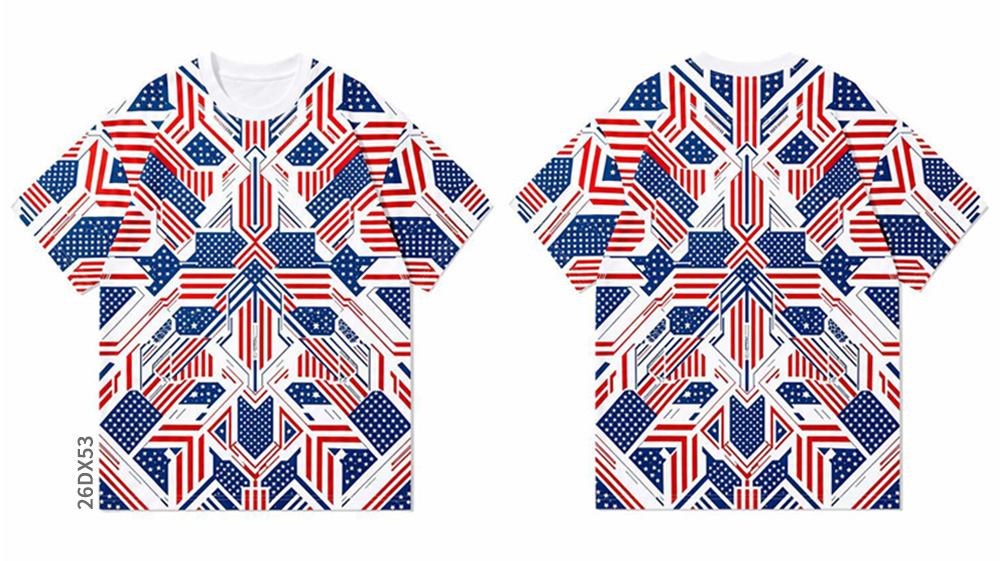 Custom Sublimation T - Shirts Abstract All Over Print Tees - photo 1