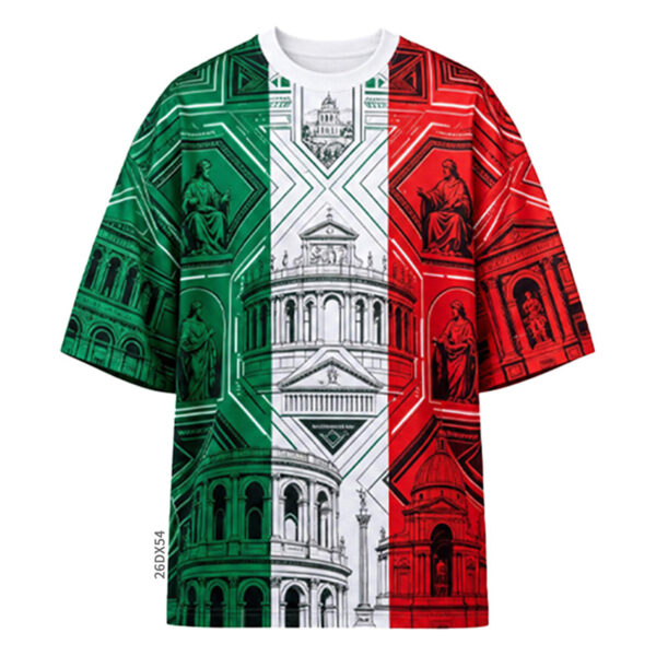 Custom Sublimation T - Shirts Abstract All Over Print Tees - product view 10