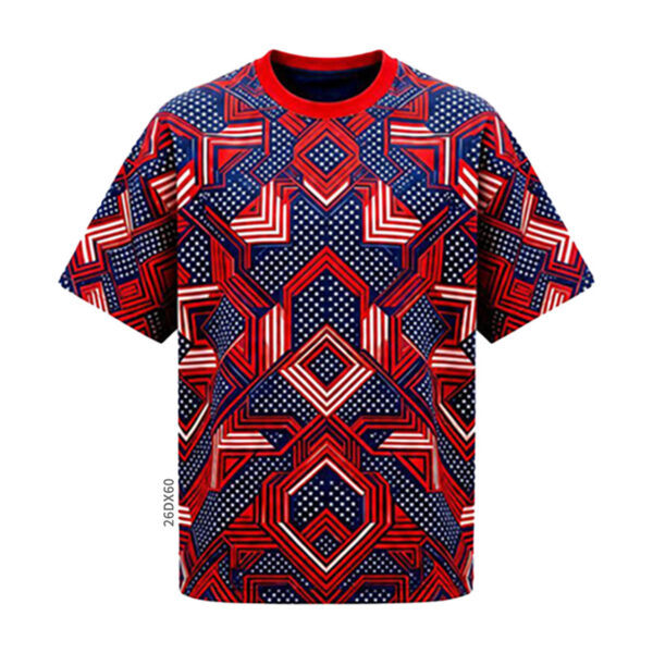 All Over Print Flag Graphic T - Shirt - product view 12